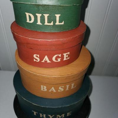 Vintage Spice Boxes