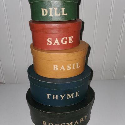 Vintage Spice Boxes