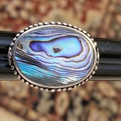 Large Abalone 925 Ring