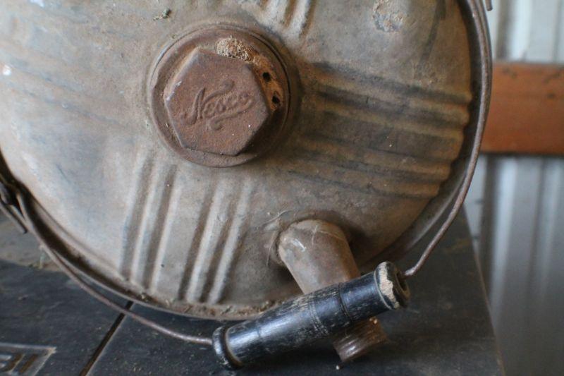 Lot 89 Antique Steel Nesco™ Watering Pitcher w/ Original Black Paint