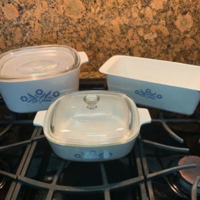 Vintage Corning Ware Blue Cornflower Lot 2320