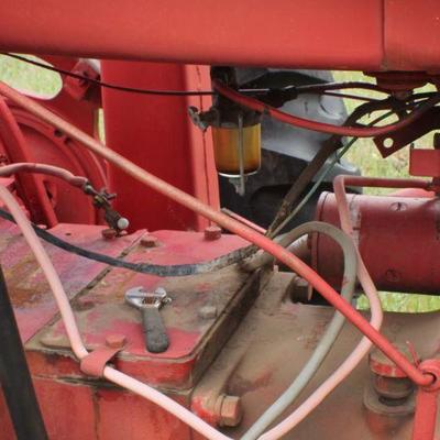 Vintage 1940's Farmall™ Model M Tractor (needs an alternator) w/ 3-point, Auger and Plow