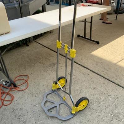Yellow rolling dolly lot 2649