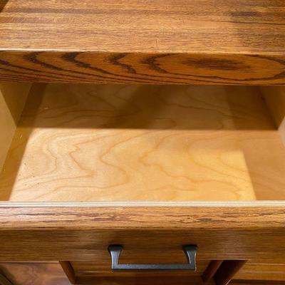 Solid Oak File Cabinet