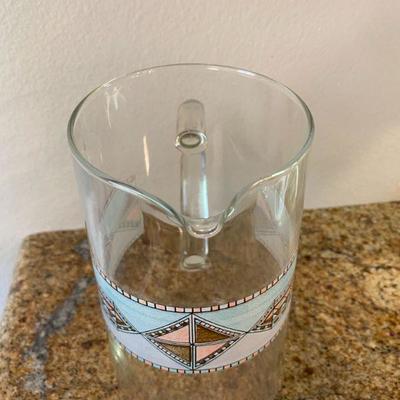 Glass Southwest Iced Tea Water Pitcher