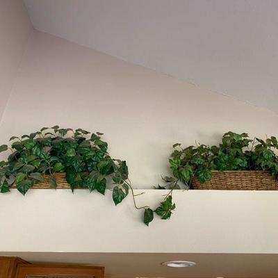 Pair of Artificial Plants in Baskets