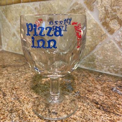 Vintage Pizza Inn Glass Goblet