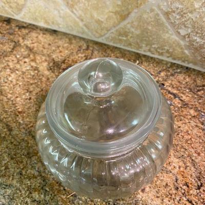 Small Glass Canister Jar
