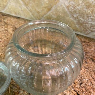 Small Glass Canister Jar