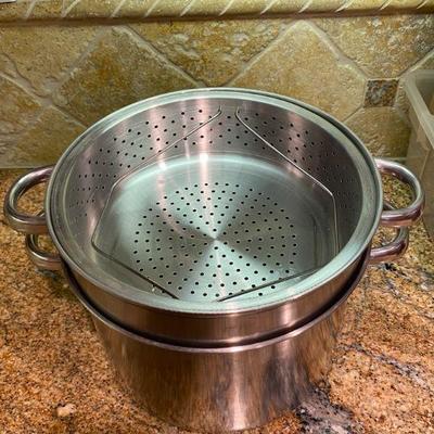 Stock Pot with Drainer Insert and Steamer Basket *No Lid*