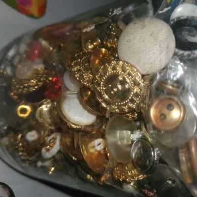 Buttons and Pin Cushion