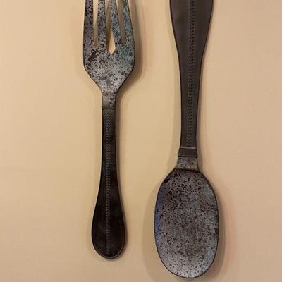 Large Wall Hanging --Fork and Spoon