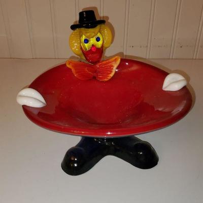 Vintage Murano Clown Ashtray