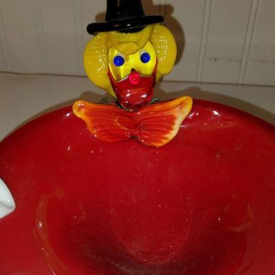 Vintage Murano Clown Ashtray
