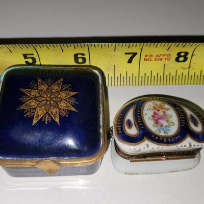 Dark Blue trinket boxes 