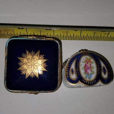 Dark Blue trinket boxes 