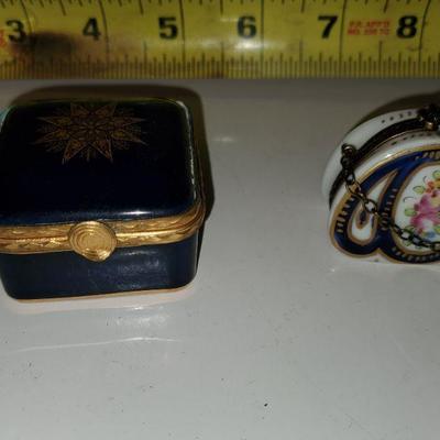 Dark Blue trinket boxes 