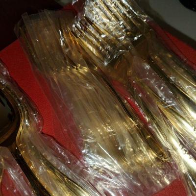 Gold Plated Silver ware set