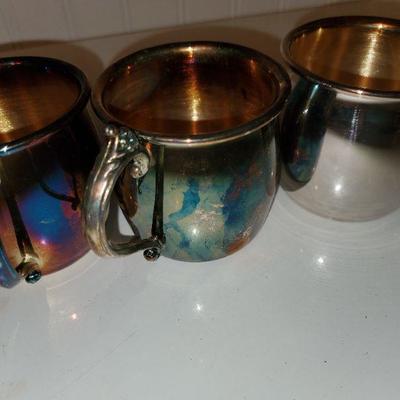 3 International Silver Company Cups