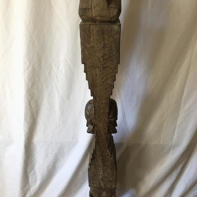 Lot 1 - Wooden Totem Pole