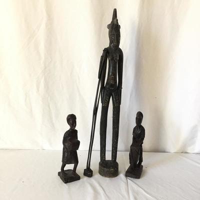 Lot 3 - Quartet of Wooden Statues