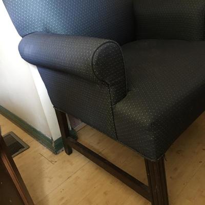 Lot 8 -  Armchair & Footed Side Table