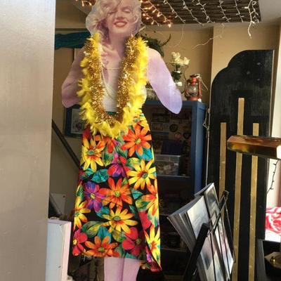 Marilyn Monroe cardboard cutout lifesize (skirt and lay sold seperate)