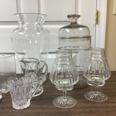 Shelf Lot - 10 pieces  Glass and Crystal