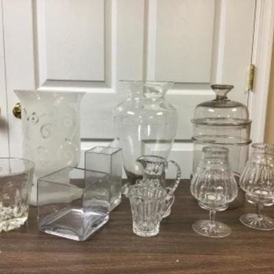 Shelf Lot - 10 pieces  Glass and Crystal