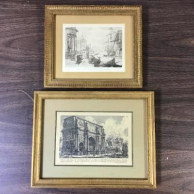  Vintage Prints Framed - Silk Matting