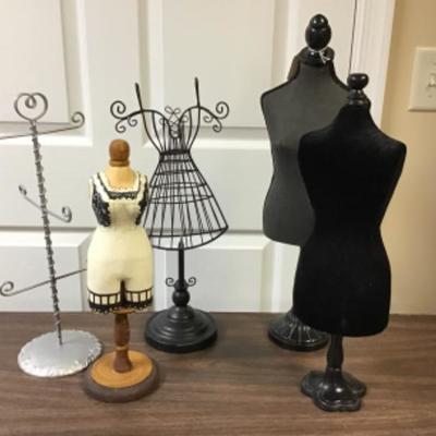 Collection mini Dress Forms Jewelry Display 