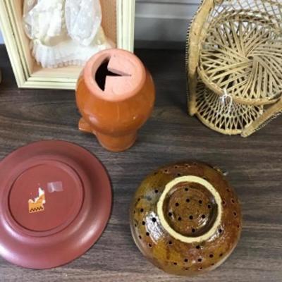 Lot-Oil lamp, Pottery, Misc