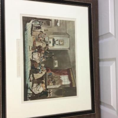 Antique Engraving Professionally Framed 