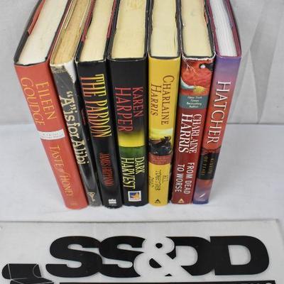 7 Hardcover Fiction Books, Authors Goudge -to- Hatcher
