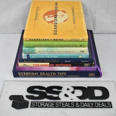 8 Self-Help Books (7 hardcover) Sweeping Changes -to- Everyday Health Tips