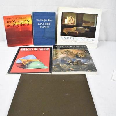 6 Art/Music/History Books (5 are hardcover) Favorite Songs -to- Wood