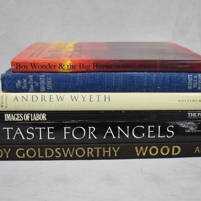6 Art/Music/History Books (5 are hardcover) Favorite Songs -to- Wood