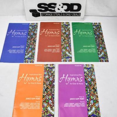Booklets 1-5 Inspirational Hymns for Choir & Home by Janice Kapp Perry