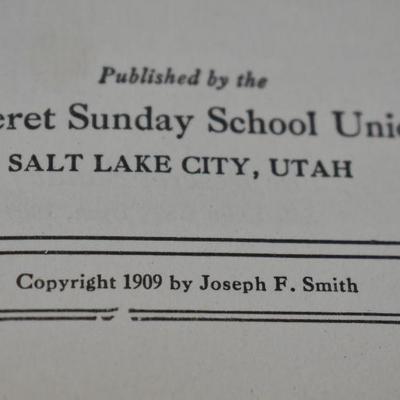 Deseret Sunday School Songs, Hardcover Book, Antique 1909