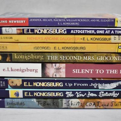 9 Paperback Books by E.L. Konigsburg