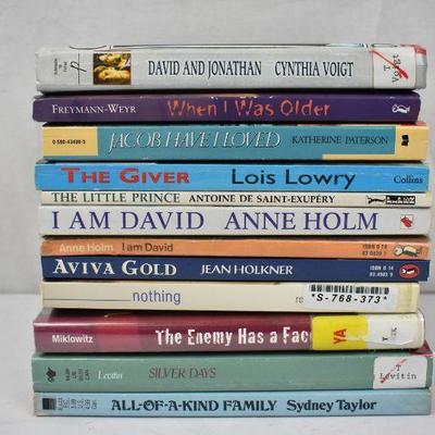 12 Fiction Books Juvenile/Young Adult: David/Jonathan -to- All-of-a-Kind Family