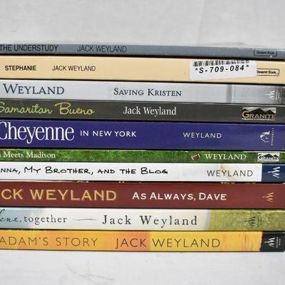 10 Fiction Books by Jack Weyland, Paperback: Adam's Story -to- The Understudy