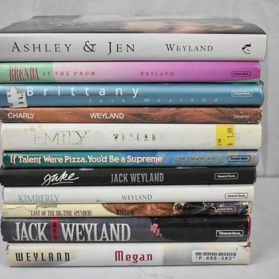 11 Hardcover Fiction Books by Jack Weyland: Ashley & Jen -to- Megan