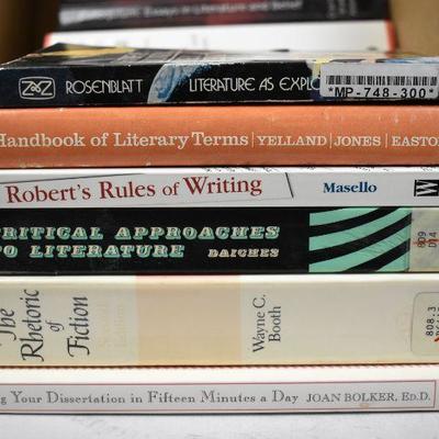 22 Non-Fiction Books Writing Fiction: Literature as... -to- A Parade of Lines