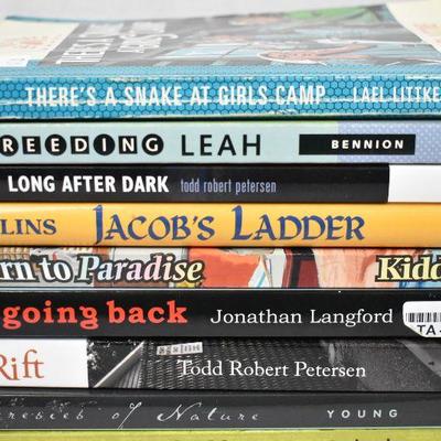 14 Young Adult Mormon Fiction Books: There's a Snake at Girl's Camp -to- Byuck