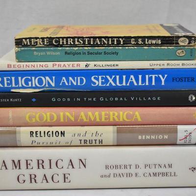 8 Books on Religion: Mere Christianity -to- American Grace
