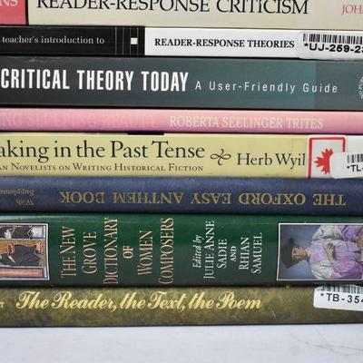 12 Books about Reading, Writing, Critical Theory, etc: So Many Books...