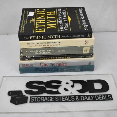 7 Books Ethnic Writers, History, Idealism, Sociology: The Ethnic Myth...