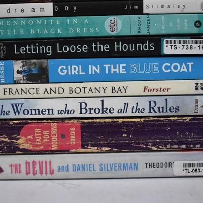 10 Paperback Fiction Books: The World According to Y -to- The Devil