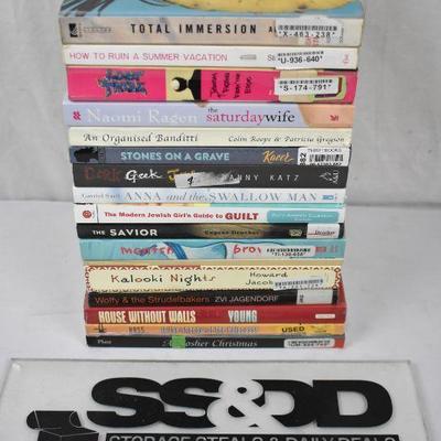 17 Paperback Jewish Fiction Books: Total Immersion -to- A Kosher Christmas